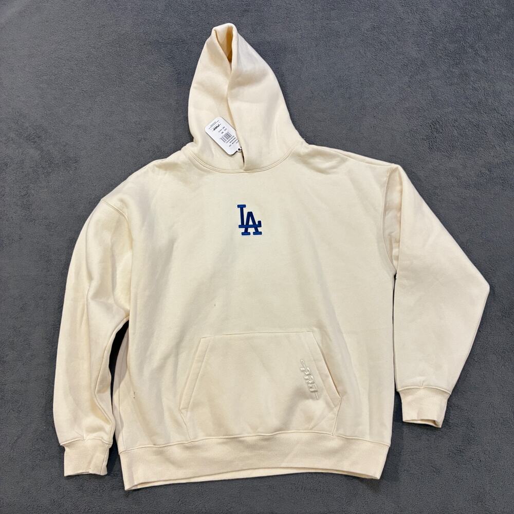 Pro Cream Pullover Hoodie Sweatshirt Casual Fleece Pullover Men's Size Medium